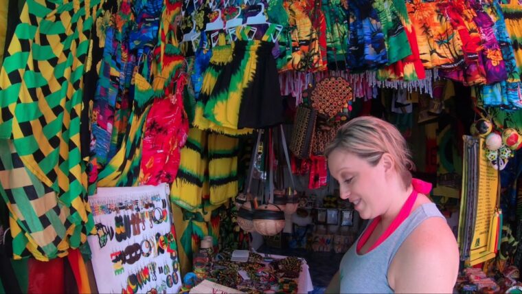 Ocho Rios Craft Market in Jamaica